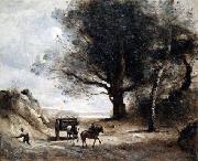 Jean-Baptiste-Camille Corot The Stonecutters Sweden oil painting artist